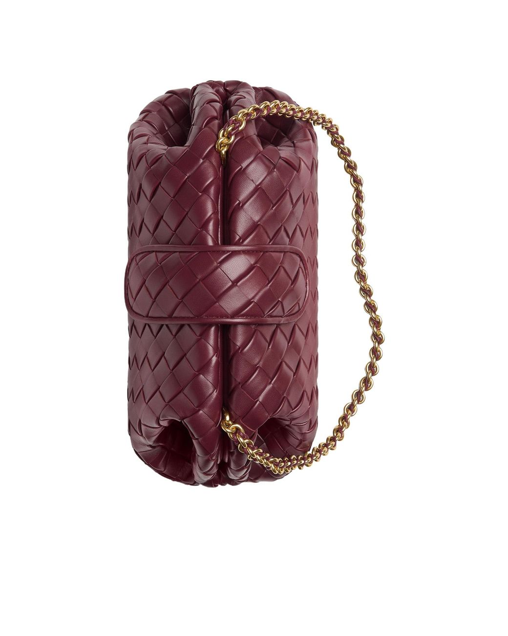 Bottega Veneta Red Chain Linked Teen Lauren 1980 Shoulder Bag
