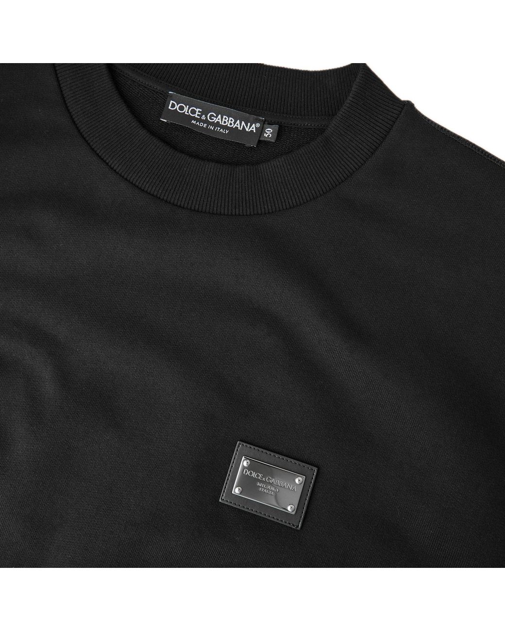 Dolce & Gabbana Black Crew Sweatshirt for men