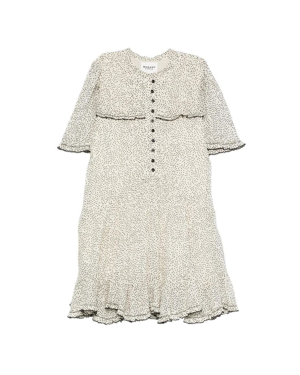 Isabel Marant White Isabel Marant Étoile Daynia Printed Mini Dress