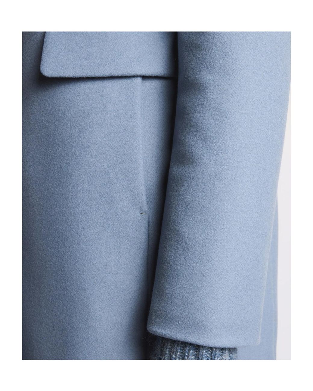 Fay Blue Toggle Wool-Blend Coat