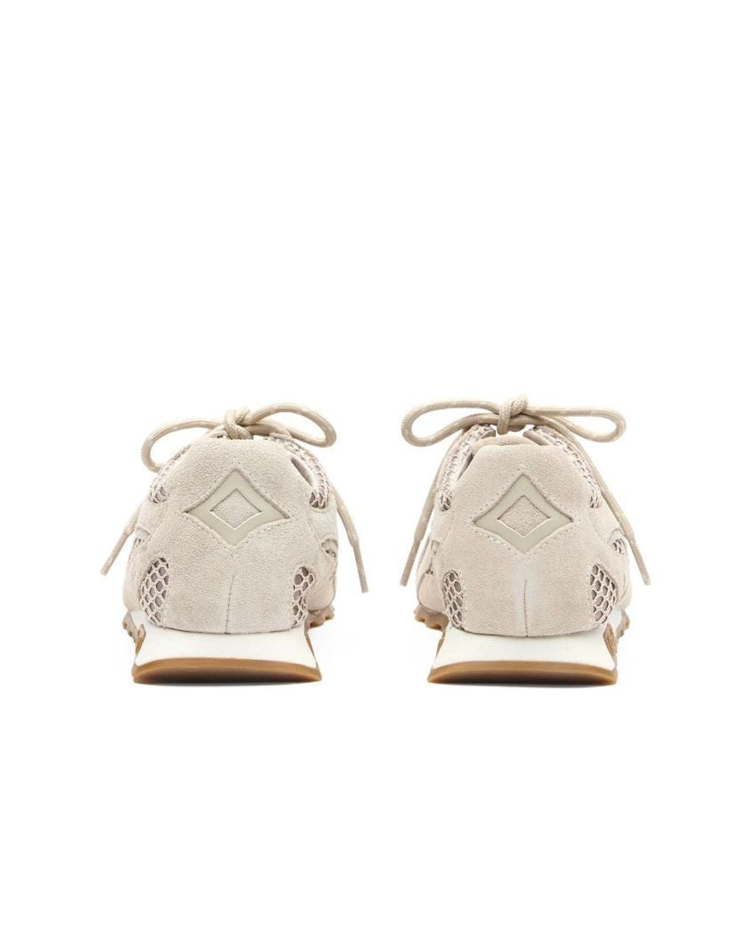 Ash White Round-Toe Sneakers
