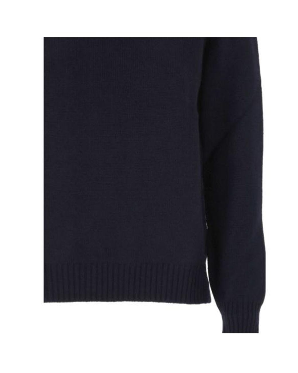 Gran Sasso Blue High-Neck Ribbed-Trim Sweater