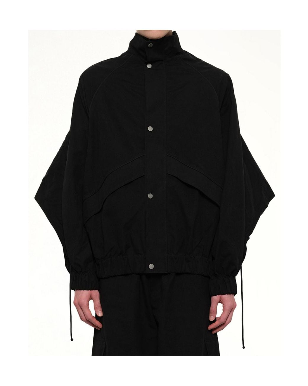Egonlab Black Fold-Back Casual Jacket for men