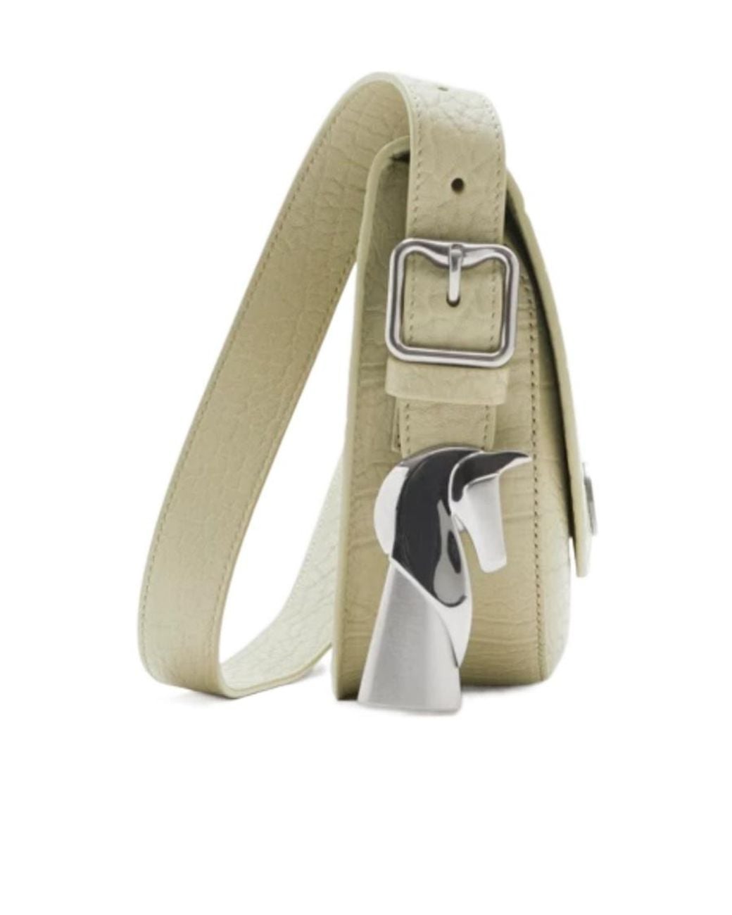 Burberry Natural Chess Leather Crossbody Bag