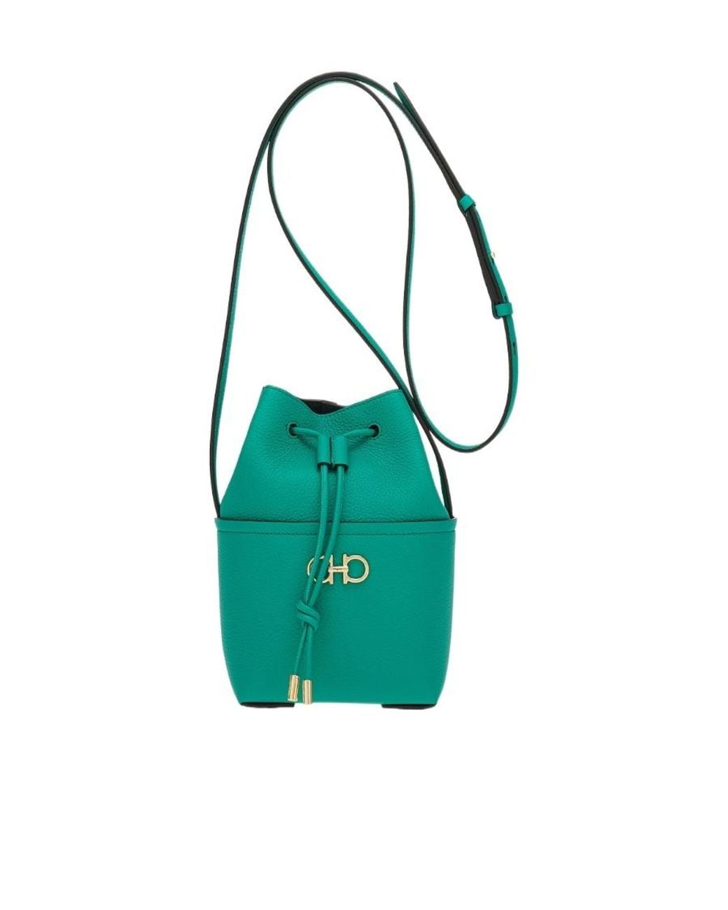 Ferragamo Green Logo Mini Bag