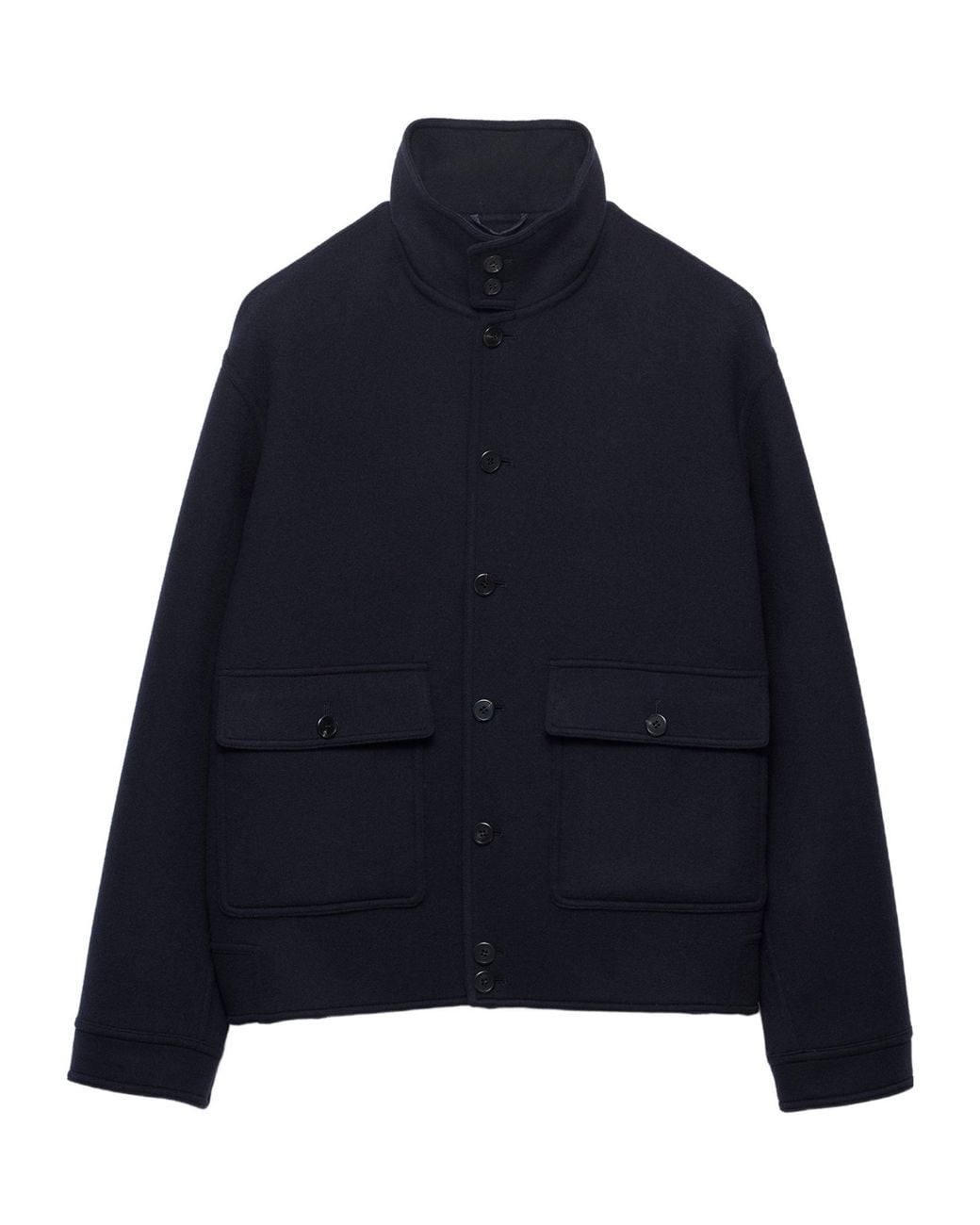 Prada Blue Cashmere Blouson Jacket for men