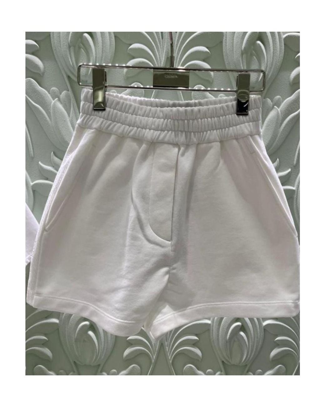Prada White Loose Waist Shorts