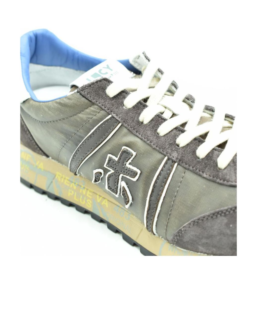 Premiata Brown Lace-Up Low-Cut Sneakers for men