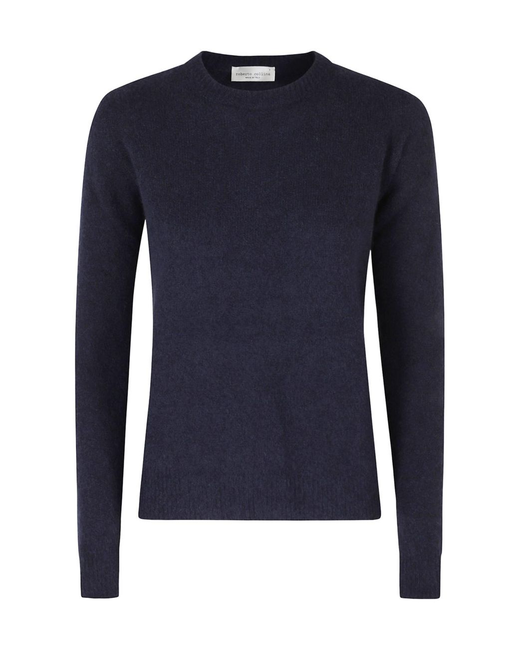 Roberto Collina Blue Crew-Neck Long-Sleeve Sweater