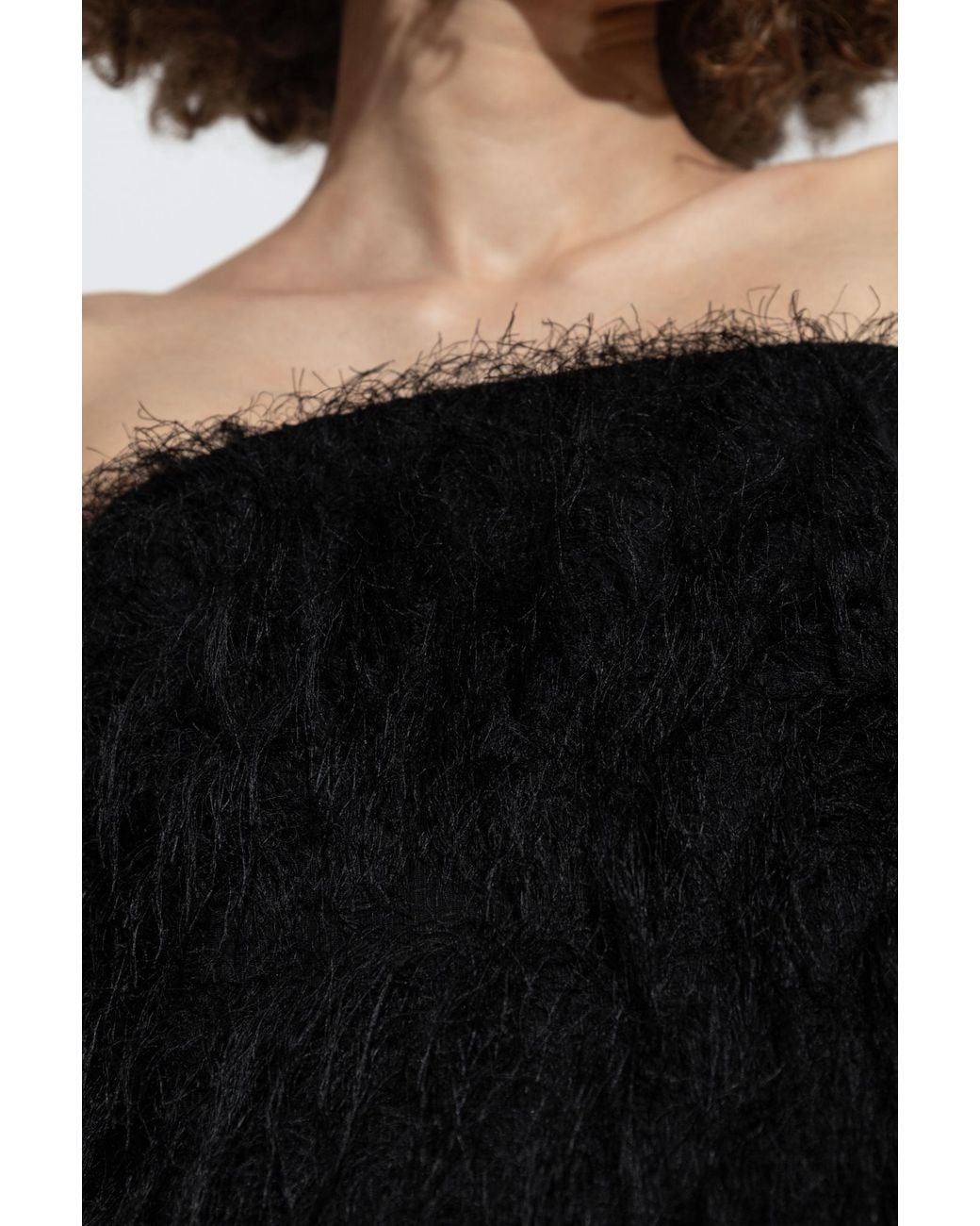 Ferragamo Black Strapless Sleeveless Dress