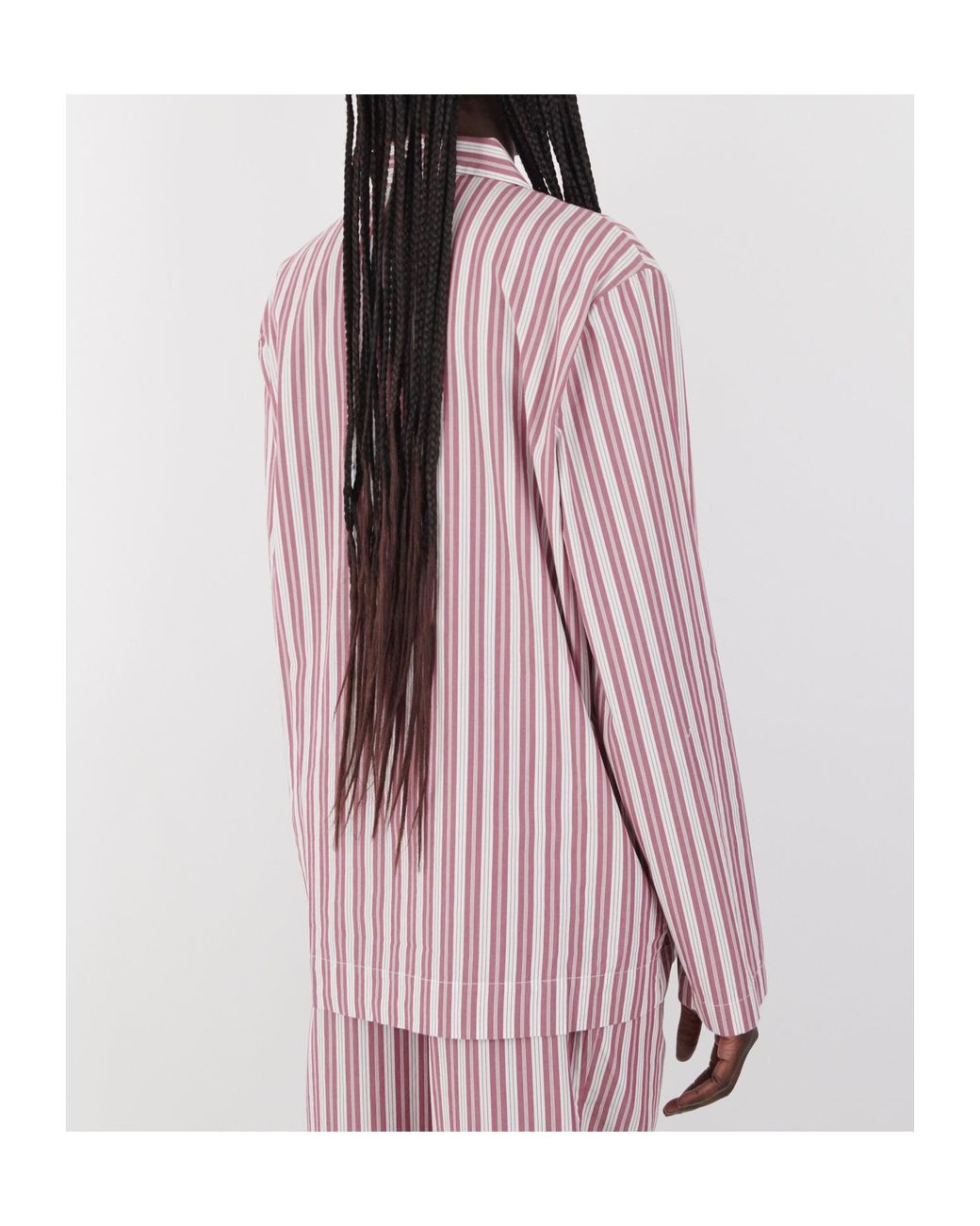 Tekla Red Striped Shirt Pajamas