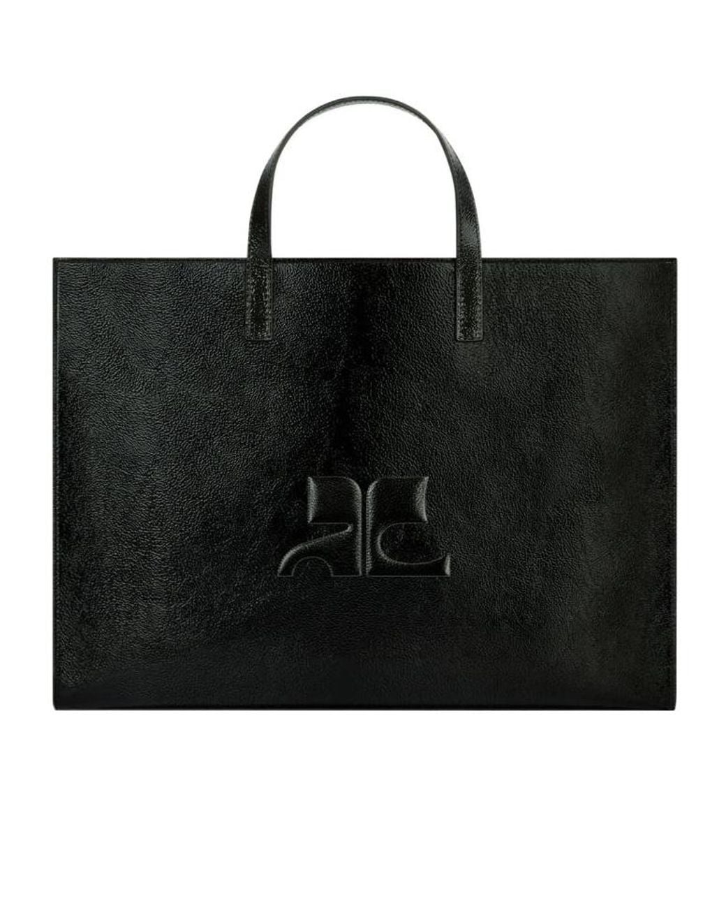 Courreges Black Heritage Tote Bag for men
