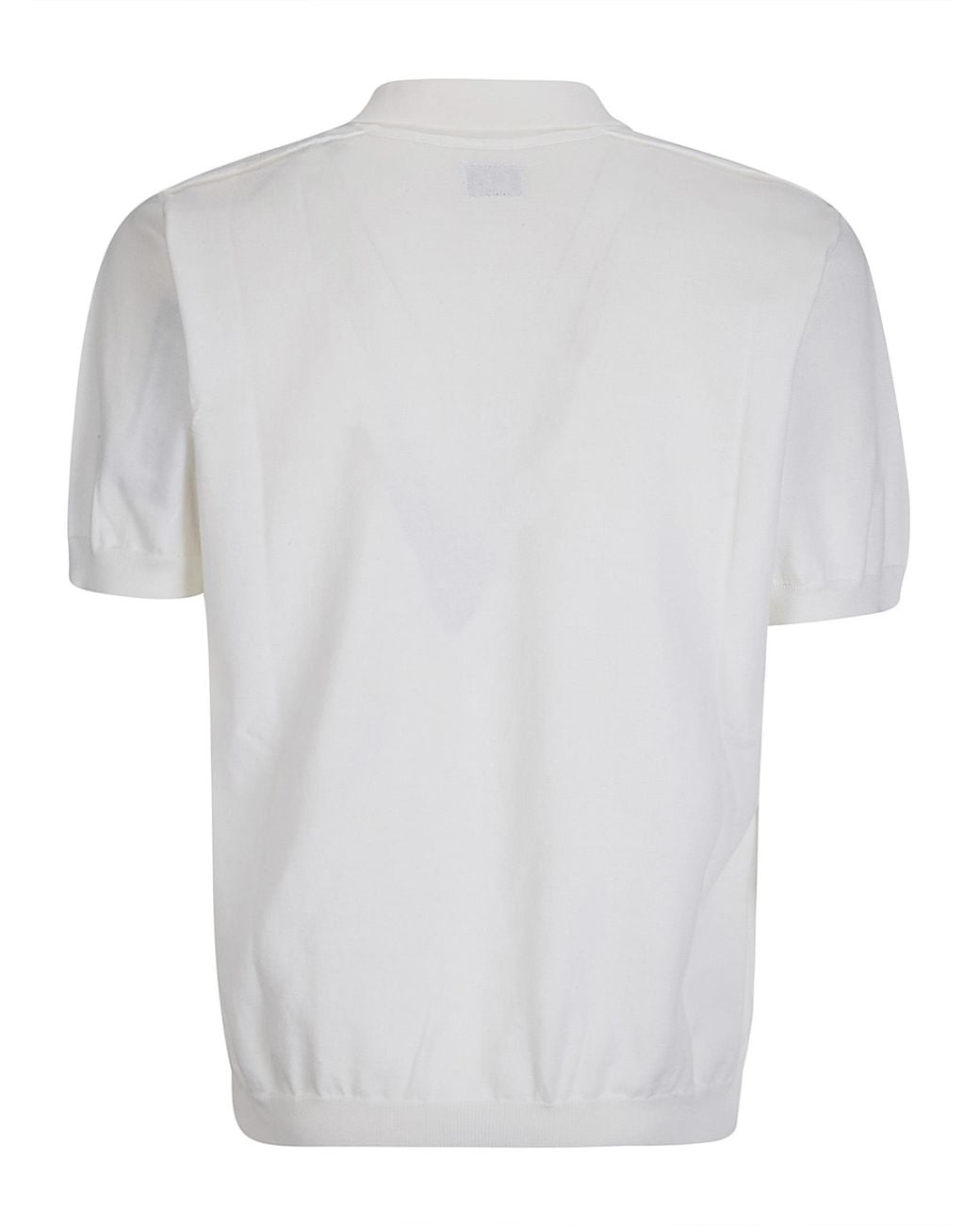 C P Company White Short-Sleeved Polo Shirt for men