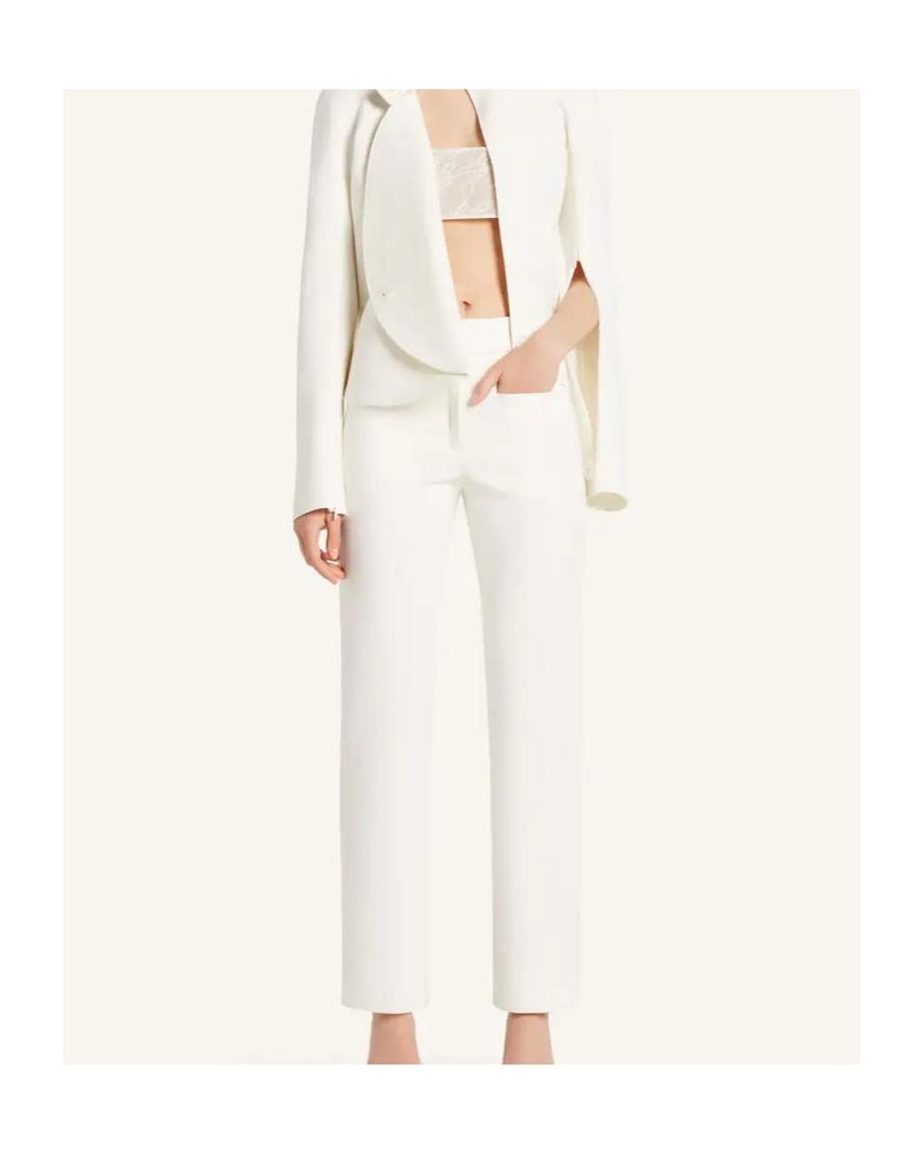 Courreges White Heritage Tailored Trousers
