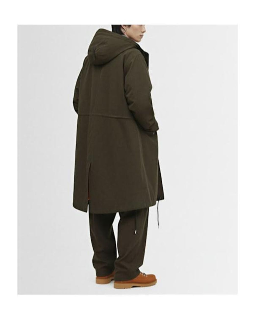 Sacai Green Ripstop Coat for men