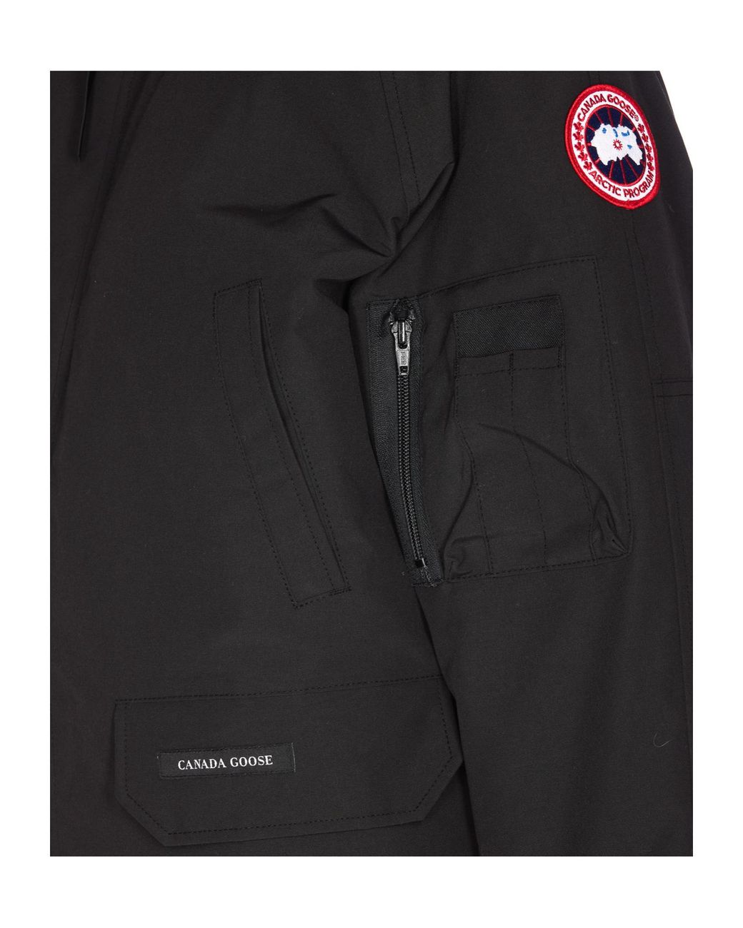 Canada Goose Black Chilliwack Hooded Bomber Jacket for men