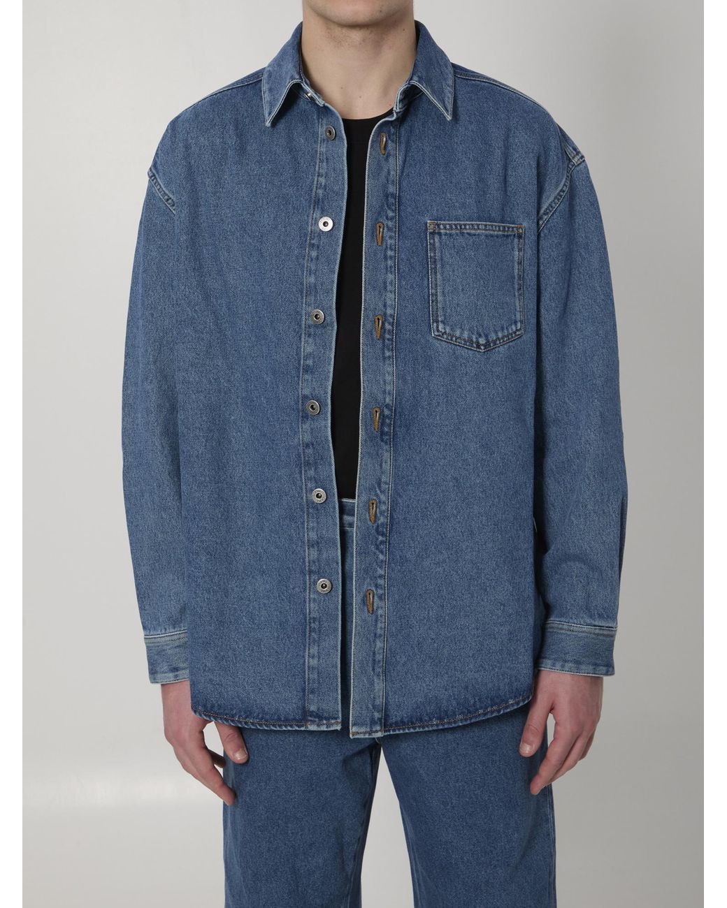Loewe Blue Anagram Overshirt for men