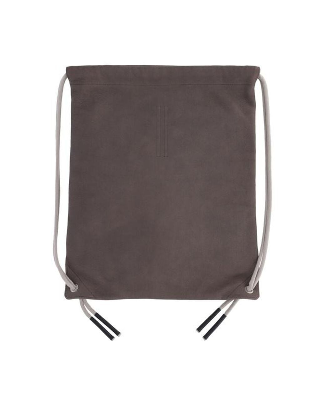 Rick Owens Brown Drawstring Backpack