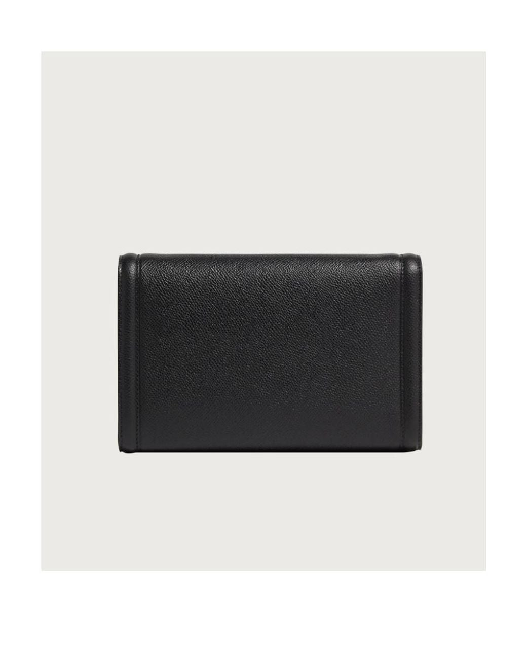 Ferragamo Black Mini Clutch Bag