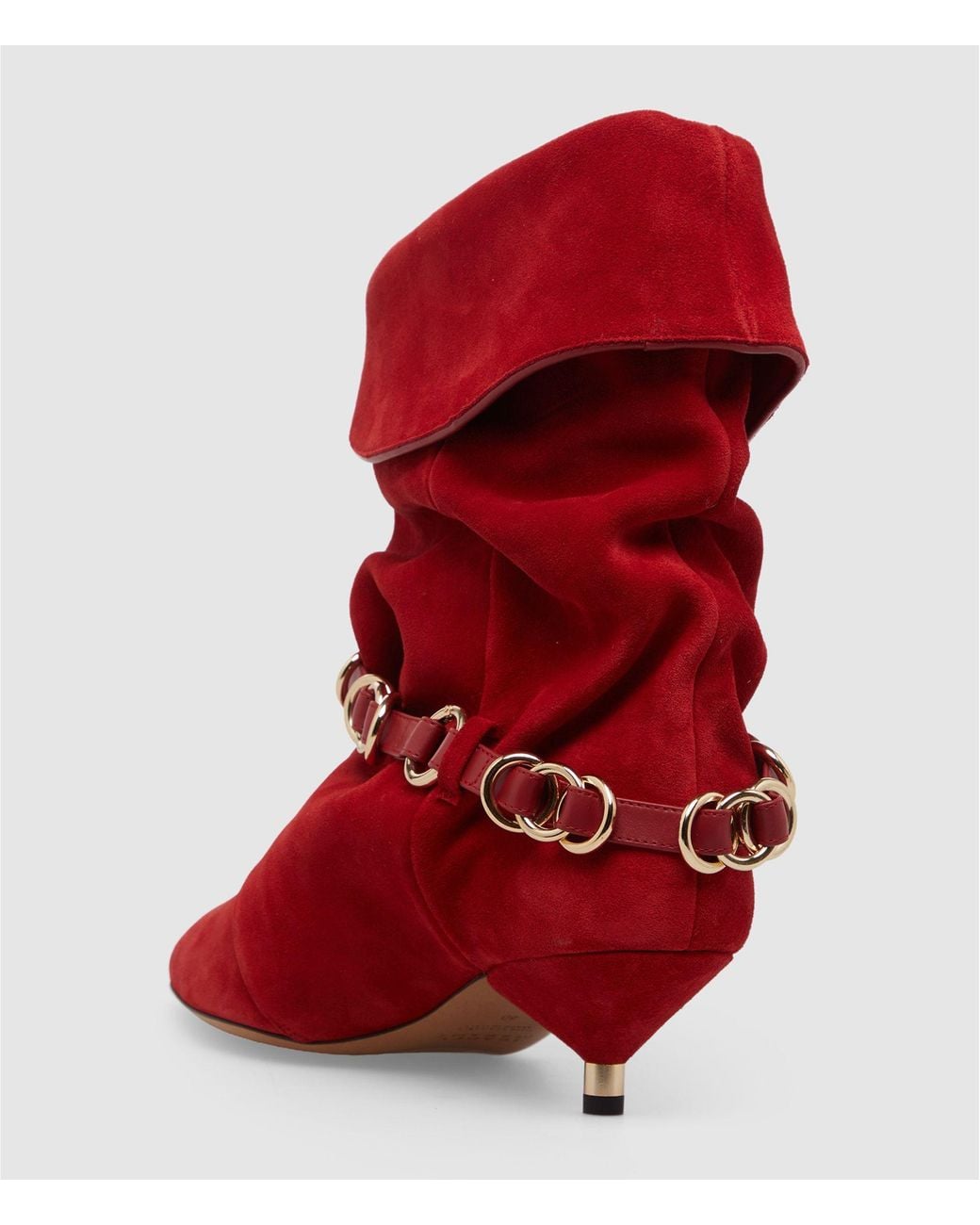 Isabel Marant Red Pointed Toe Ankle Boots