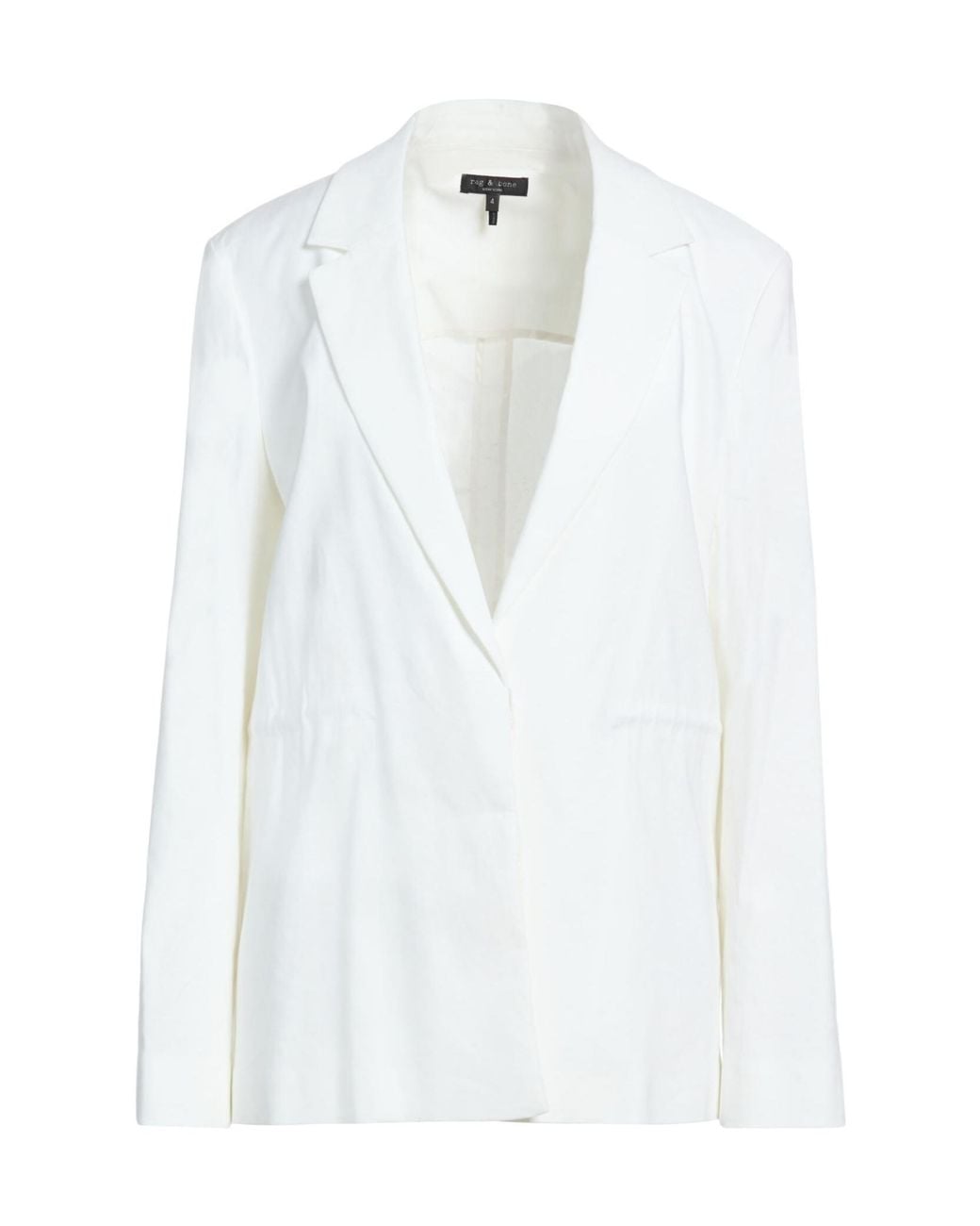 Rag & Bone White Minimalist Single-Breasted Blazer