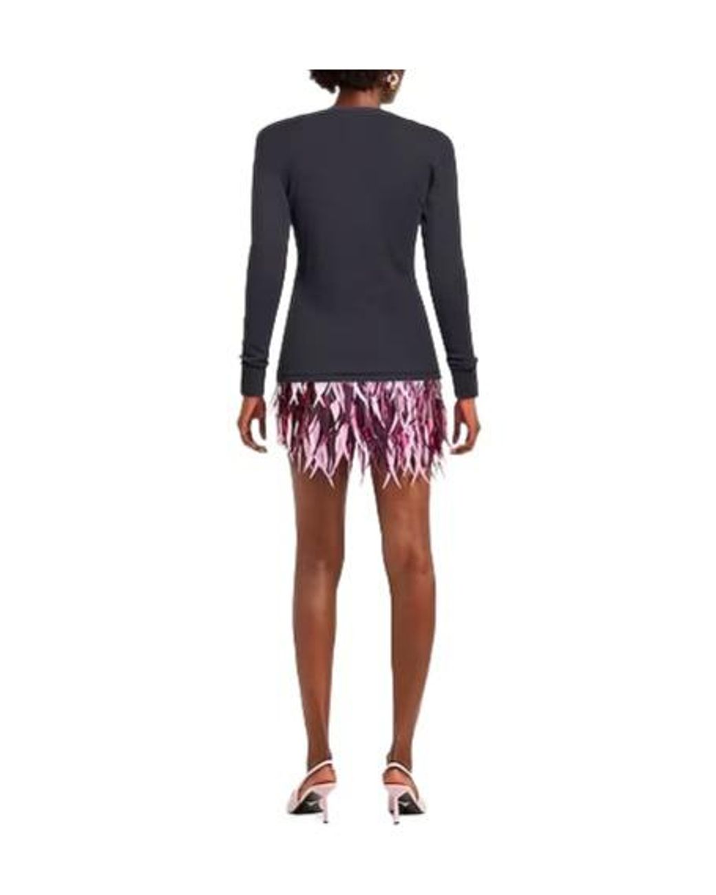 Rag & Bone Blue Solid Long-Sleeve T-Shirt