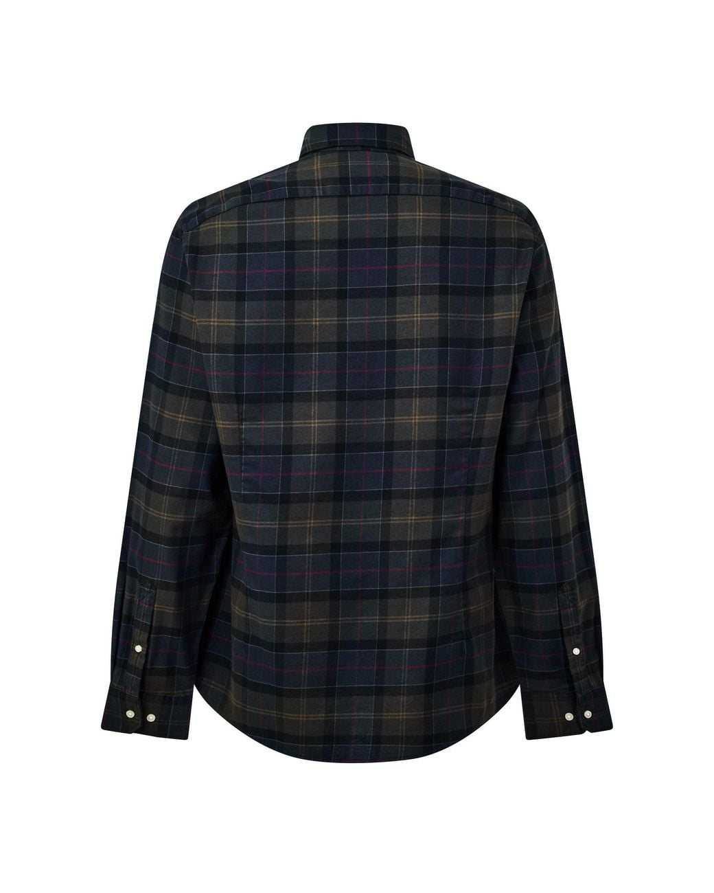 Barbour Blue Buttondown Plaid Long Sleeve Shirt for men