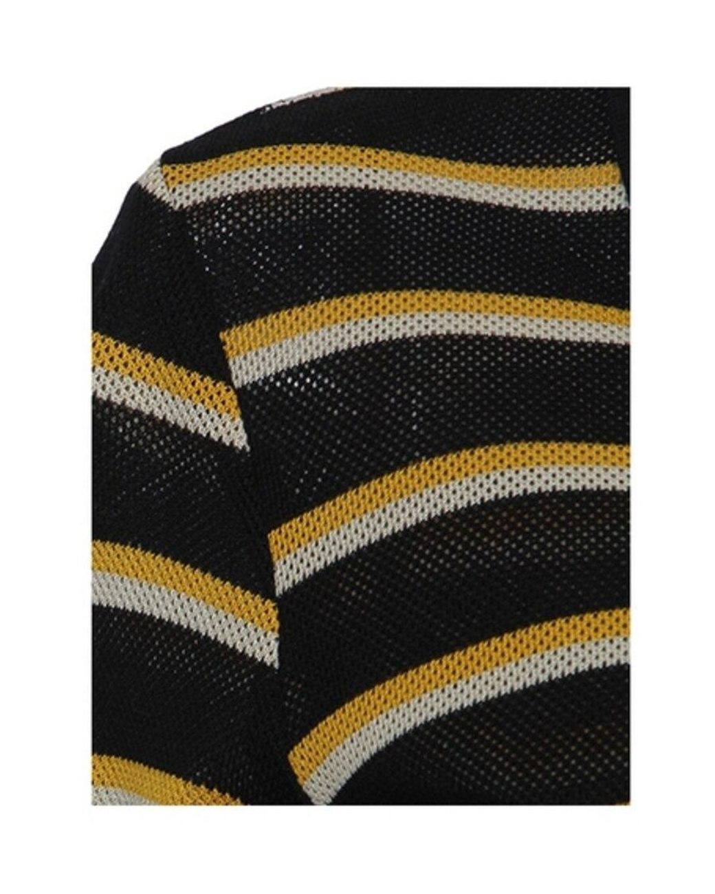Proenza Schouler Black Striped Polo Shirt for men
