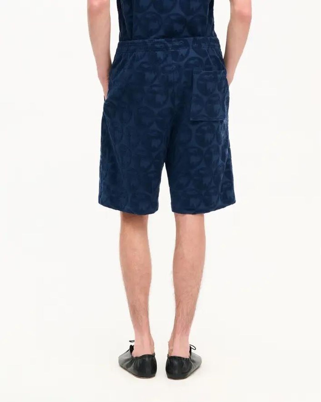 KENZO Blue Textured Pattern Shorts for men