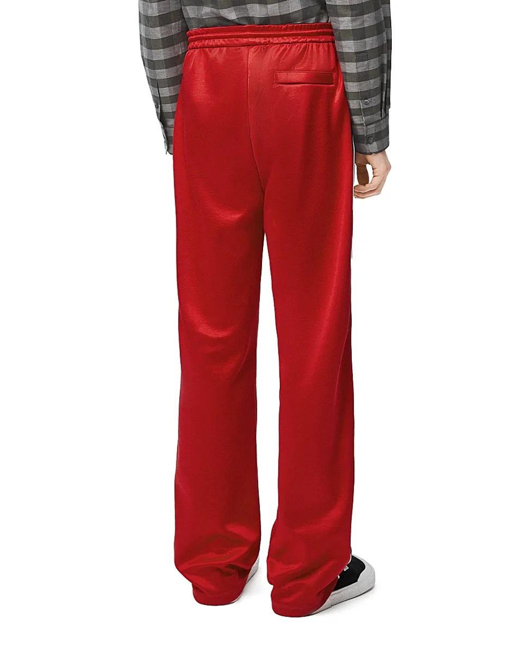 Loewe Red Technical Jersey Tracksuit Trousers for men