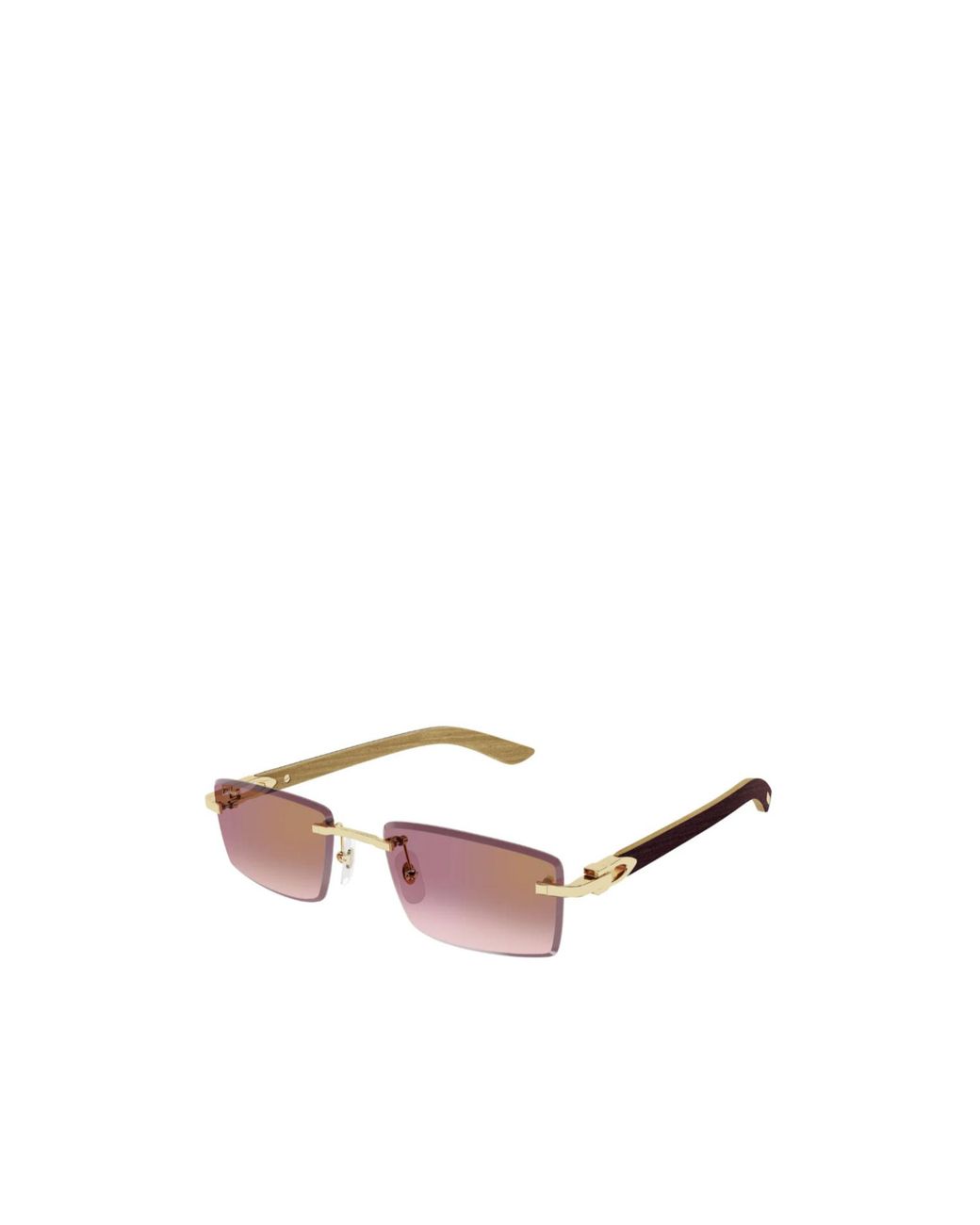 Cartier Multicolor Frameless Rectangular Frame Sunglasses for men