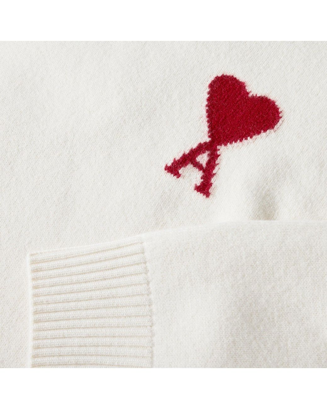 AMI White De Coeur Sweatshirt for men