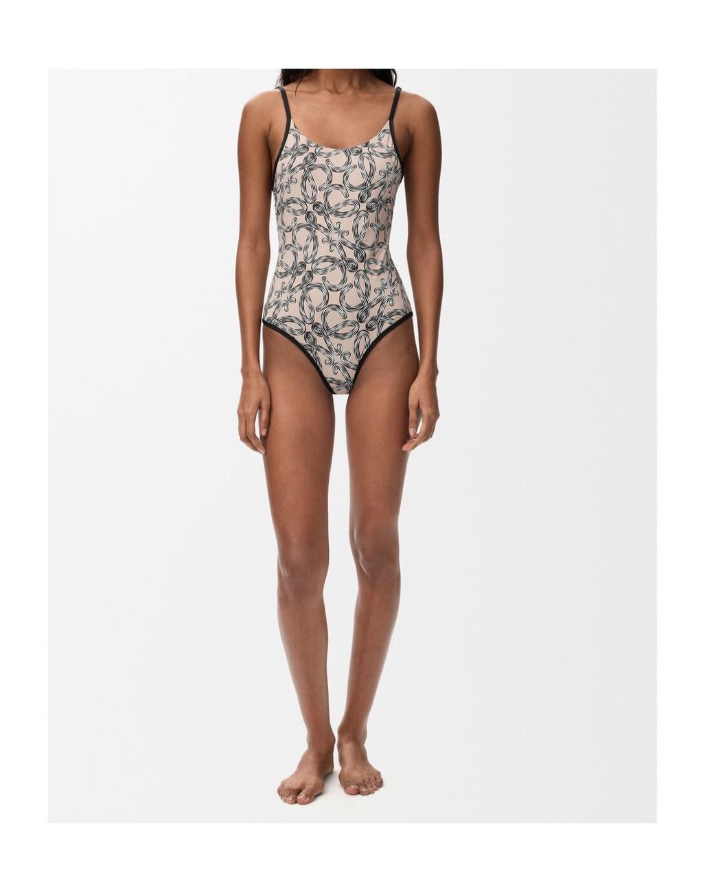 Loewe Multicolor Anagram-Print Swimsuit
