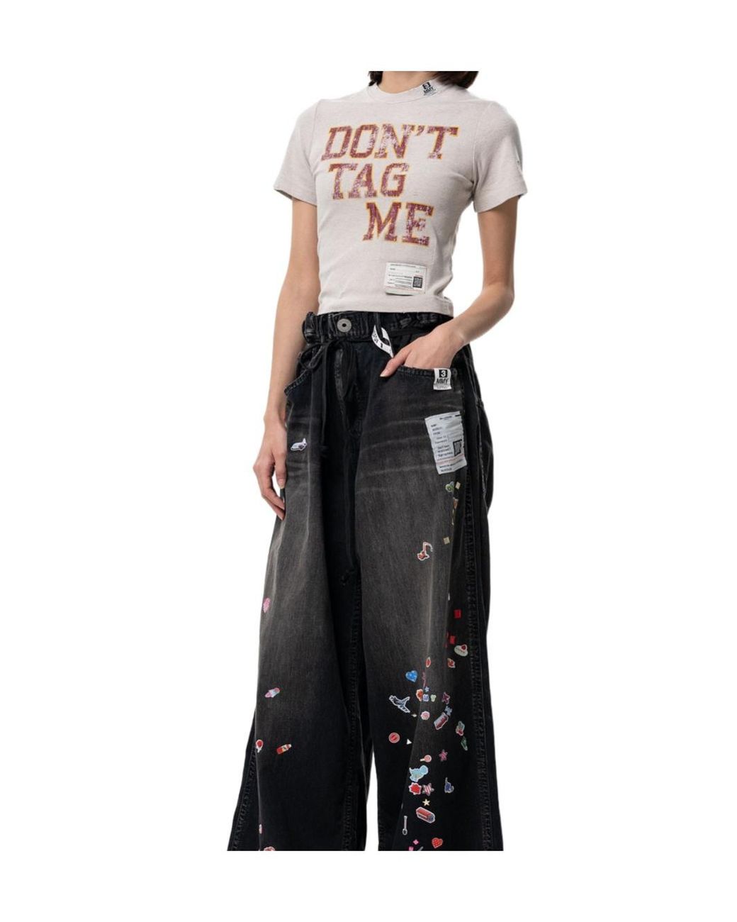 Maison Mihara Yasuhiro White Printed T-Shirt