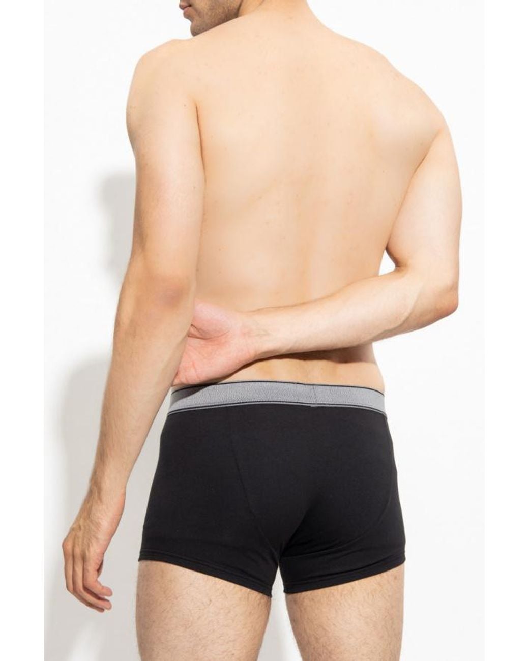 Emporio Armani Gray Logo Boxer Briefs 2-Pack for men