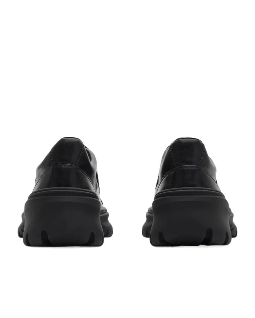 Burberry Black Scoot Lace-Up Sneakers for men