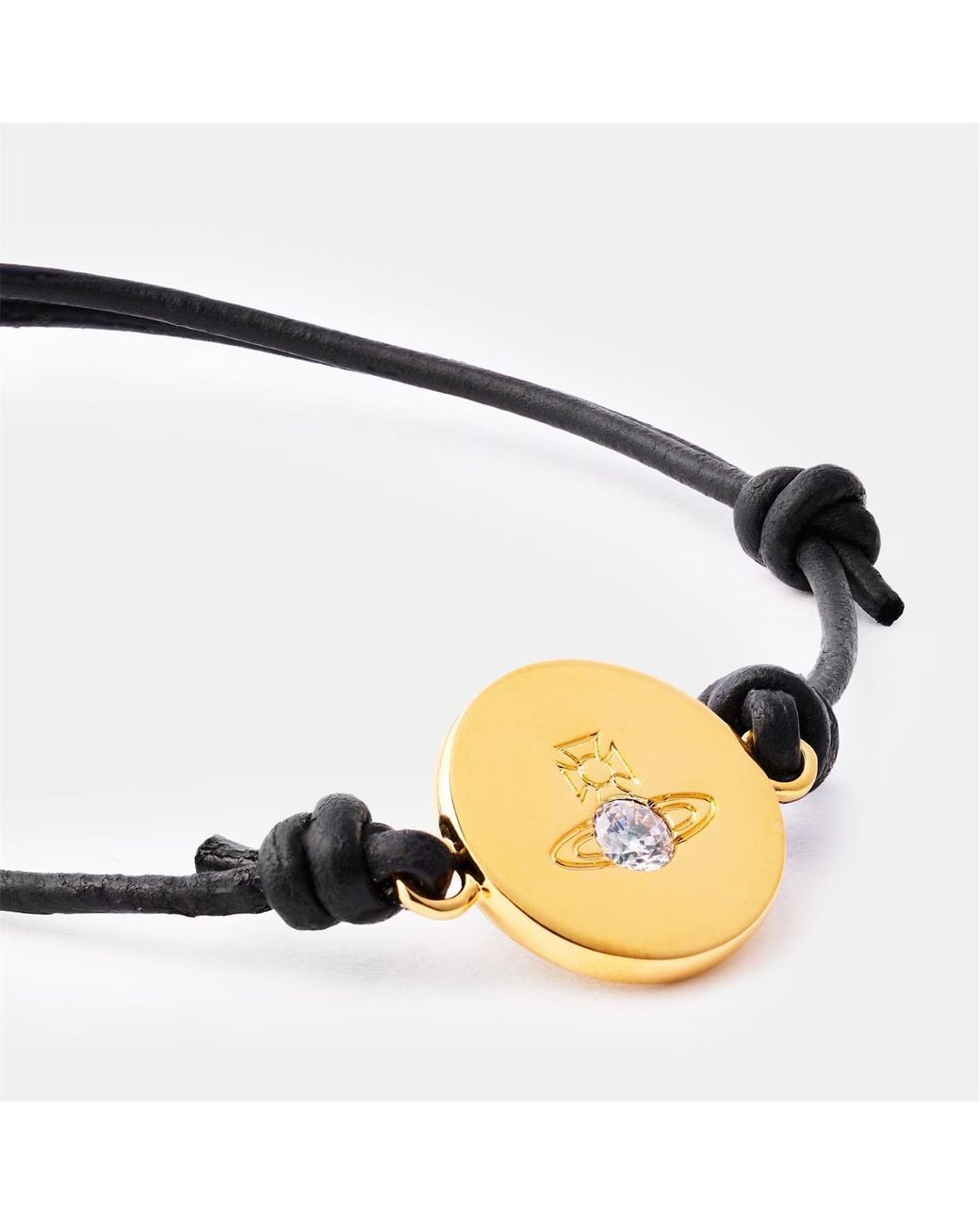 Vivienne Westwood White Orb Metal Chain Bracelet for men