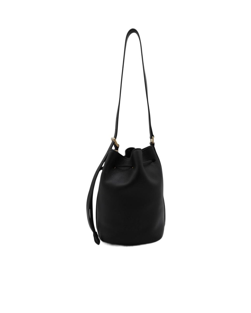 Miu Miu Black Bucket Bag Logo Shoulder Bag