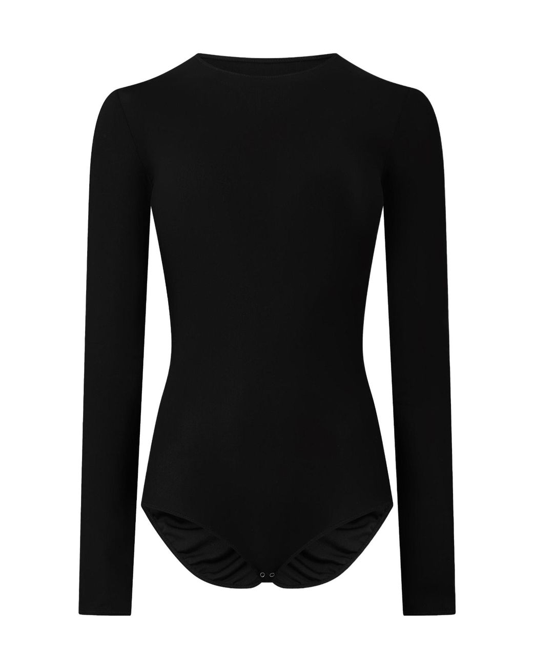 Maison Margiela Black Minimalist Longsleeve Bodysuit