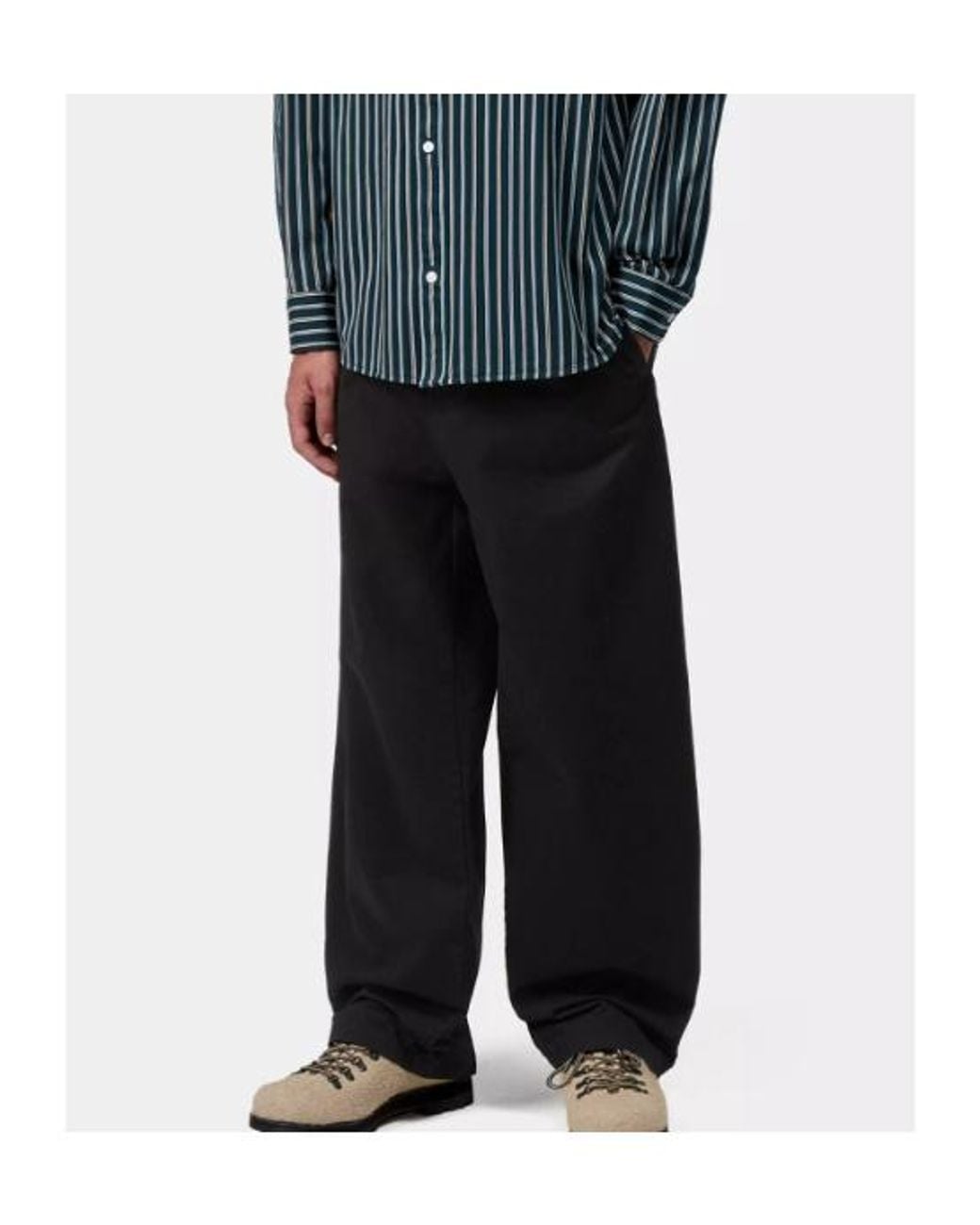 Carhartt Black Logo Patch Pants for men