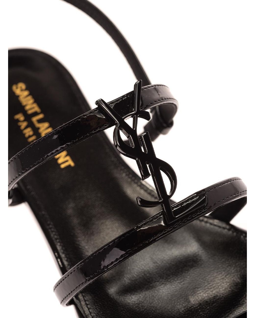 Saint Laurent Multicolor Cassandra Monogram Sandals