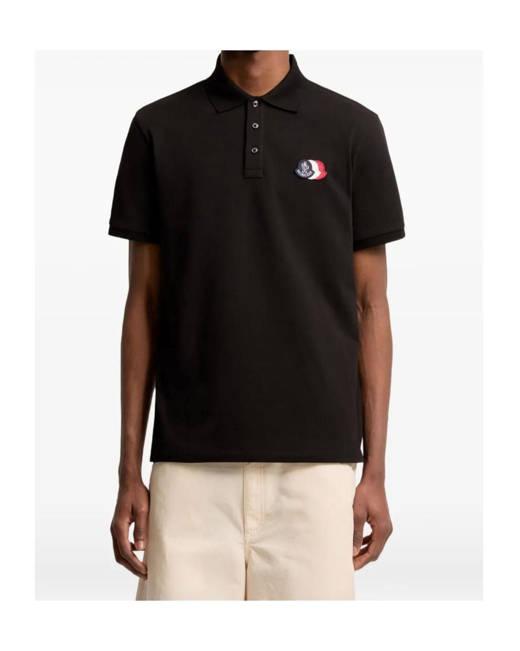 Moncler Black Labelled Polo Shirt for men