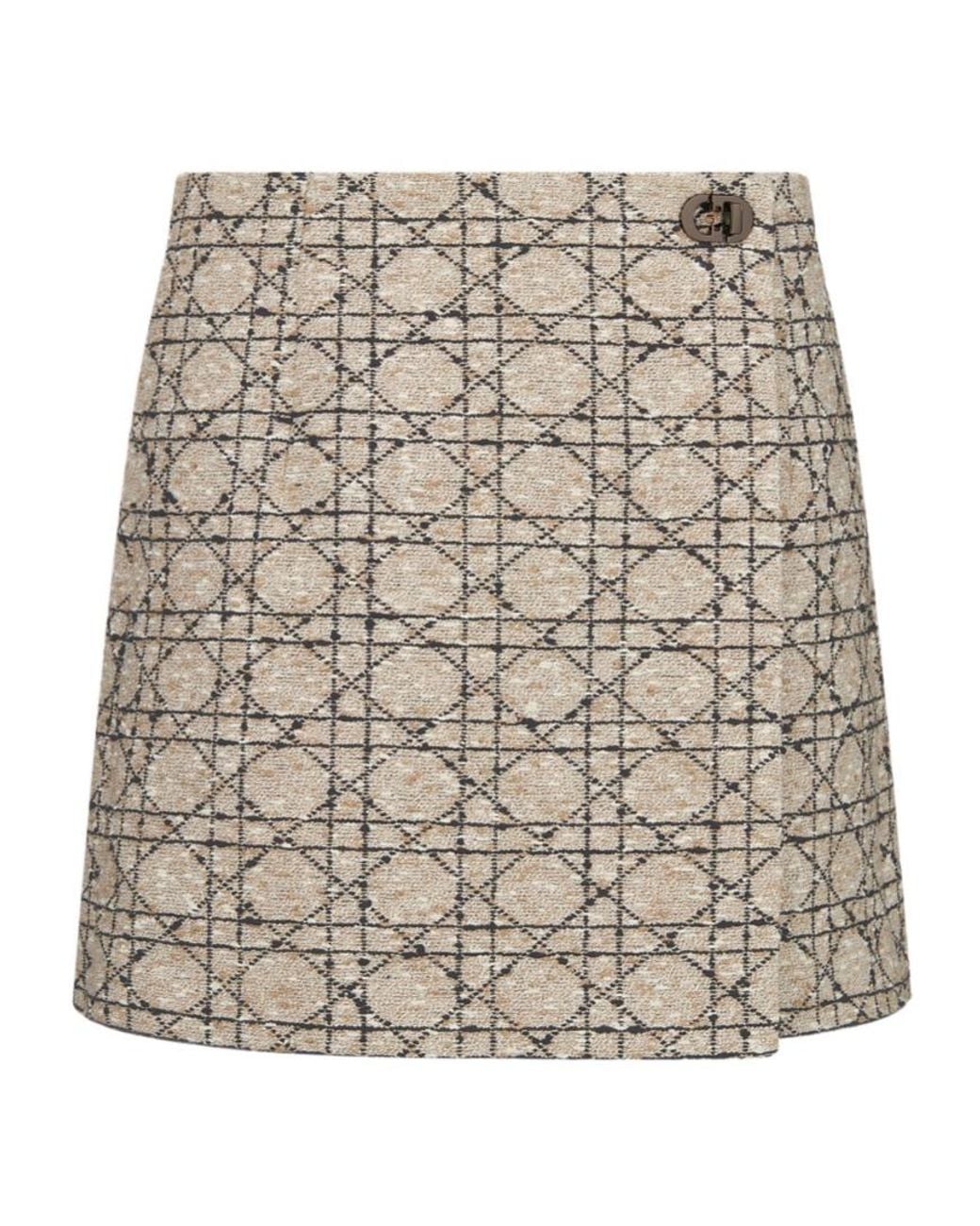 Dior Macrocannage Skort in Natural | Lyst