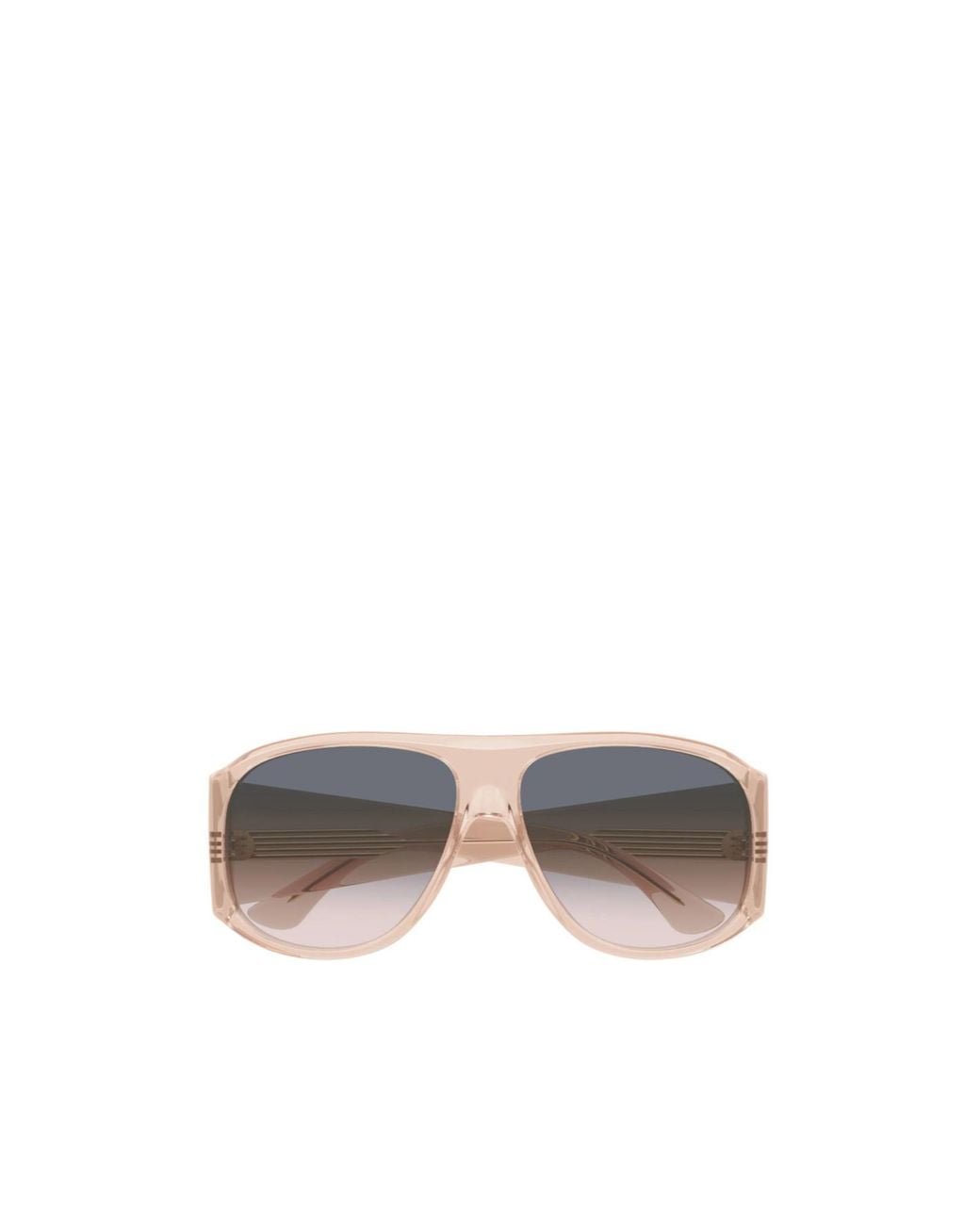 Chloé White Chloé Eyewear Pilot Frame Sunglasses