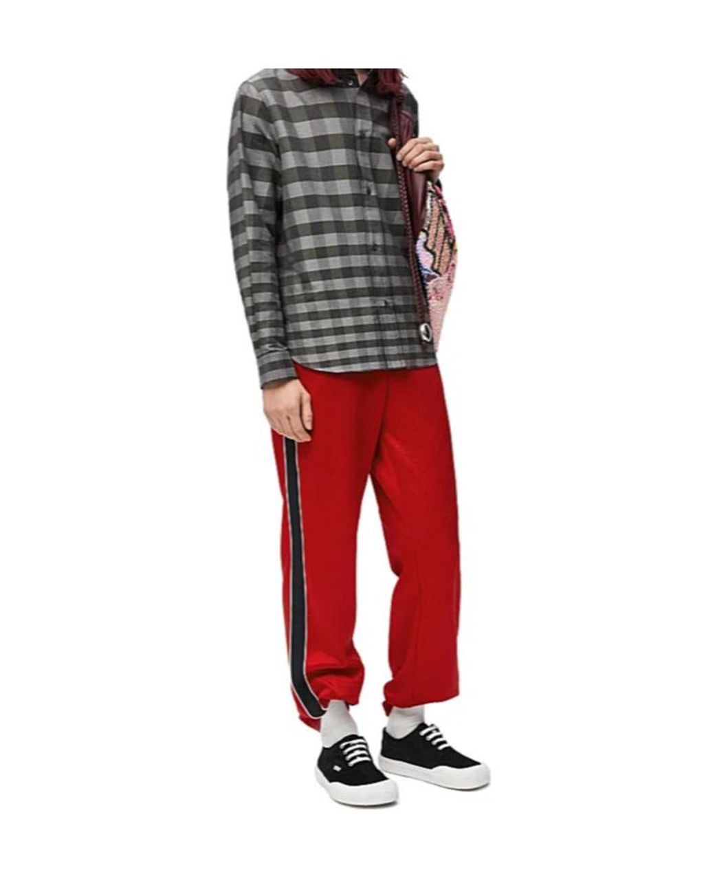 Loewe Red Technical Jersey Tracksuit Trousers for men