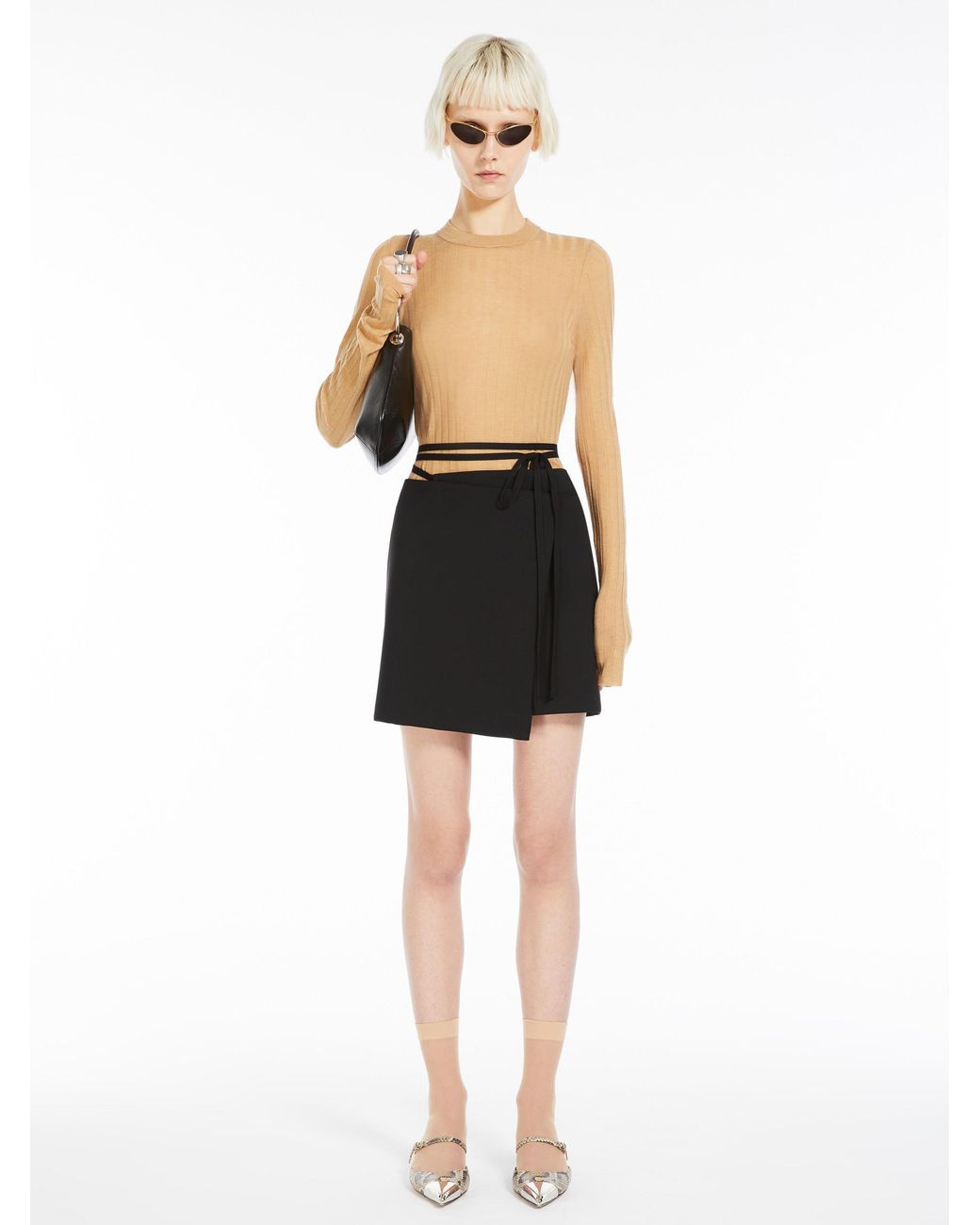 Sportmax Natural Crewneck Long-Sleeved Jumper