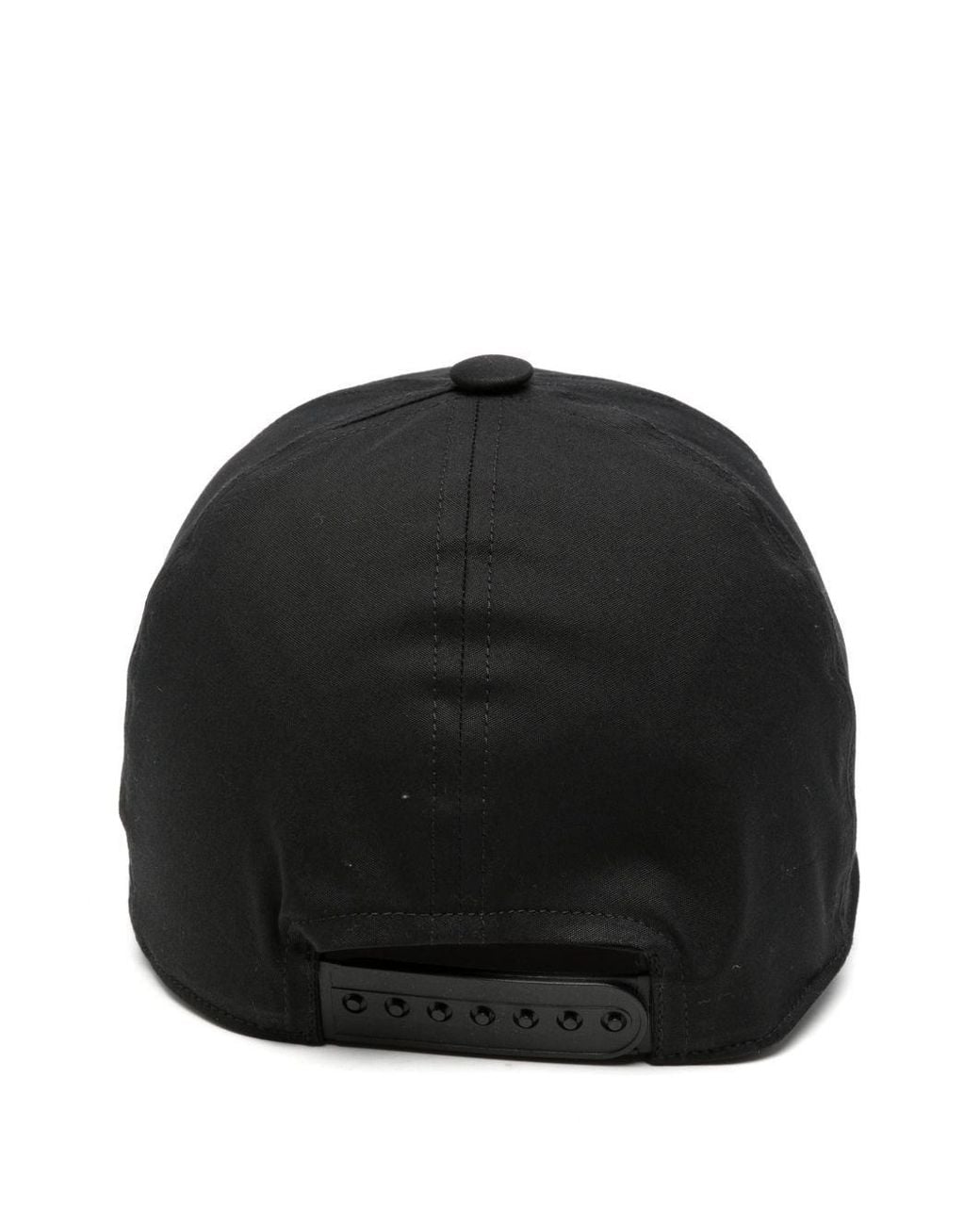 Rick Owens Black Logo Embroidered Baseball Cap for men