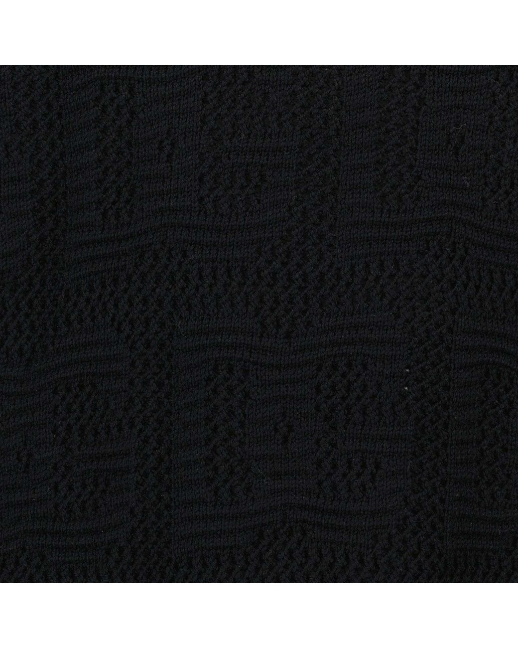 Dolce & Gabbana Black Logo-Jacquard Drop Shoulder Jumper for men