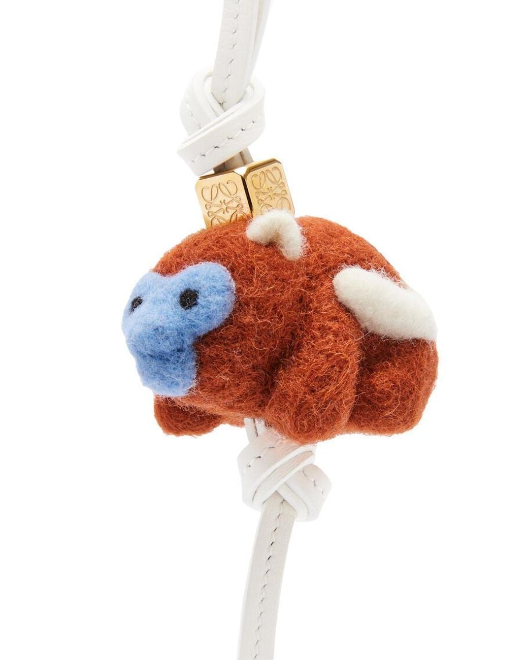 Loewe White Monkey Charm