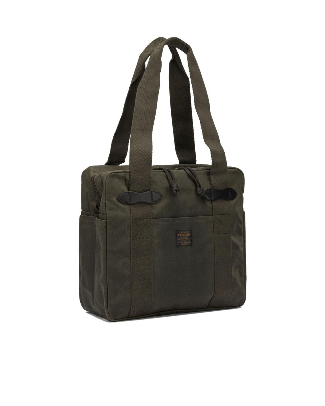 Filson Black 'Tin Cloth' Medium Shoulder Bag for men